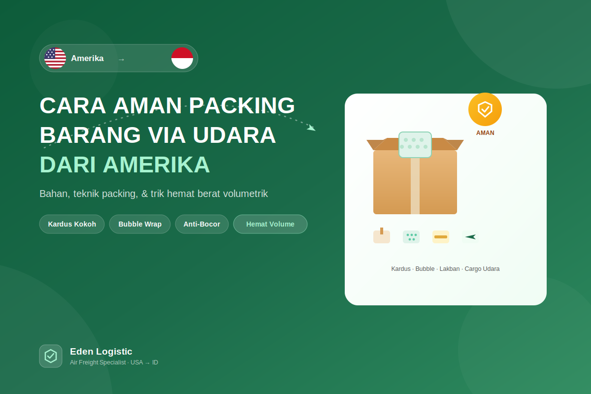 Cara Aman Packing Barang untuk Dikirim via Udara dari Amerika 