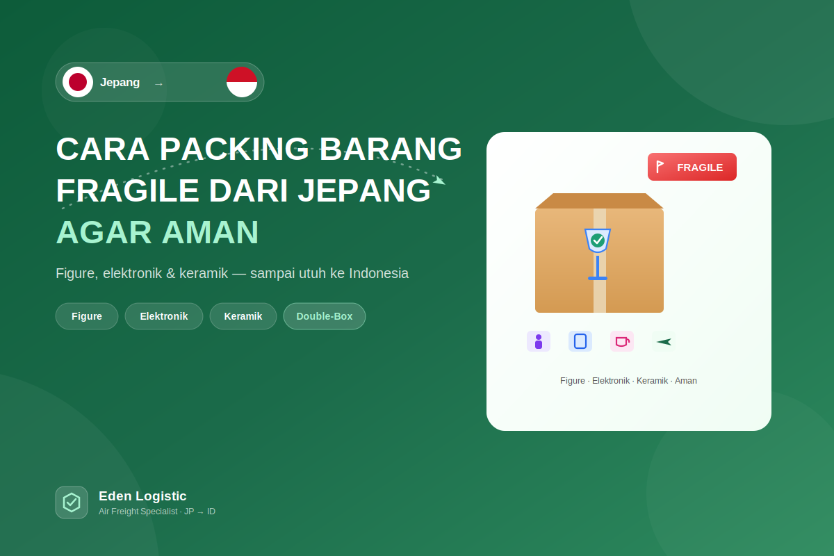 Cara Packing Barang Fragile (Figure, Elektronik, Keramik) dari Jepang agar Aman 
